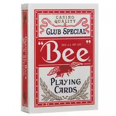 Игральные карты Bee красные