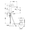 Duravit B.3 B31020001010 Смеситель для раковины на 1 отв. с донным клапаном, излив 141мм, цвет: хром