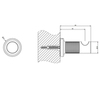Gessi Inciso 58521#149 Крючок настенный, цвет: finox
