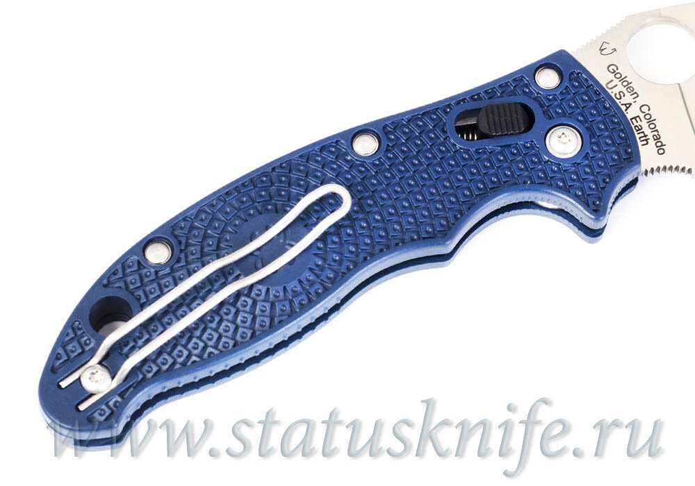 Нож Spyderco Manix 2 S110V темно-синяя рукоять C101PDBL2