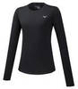 Mizuno Impulse Core Ls Tee футболка с длинным рукавом женская черная - 1