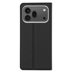 Чехол книжка из кожи черного цвета для смартфона Honor 600 и 600 Pro, серия Skin Pro Series от Dux Ducis
