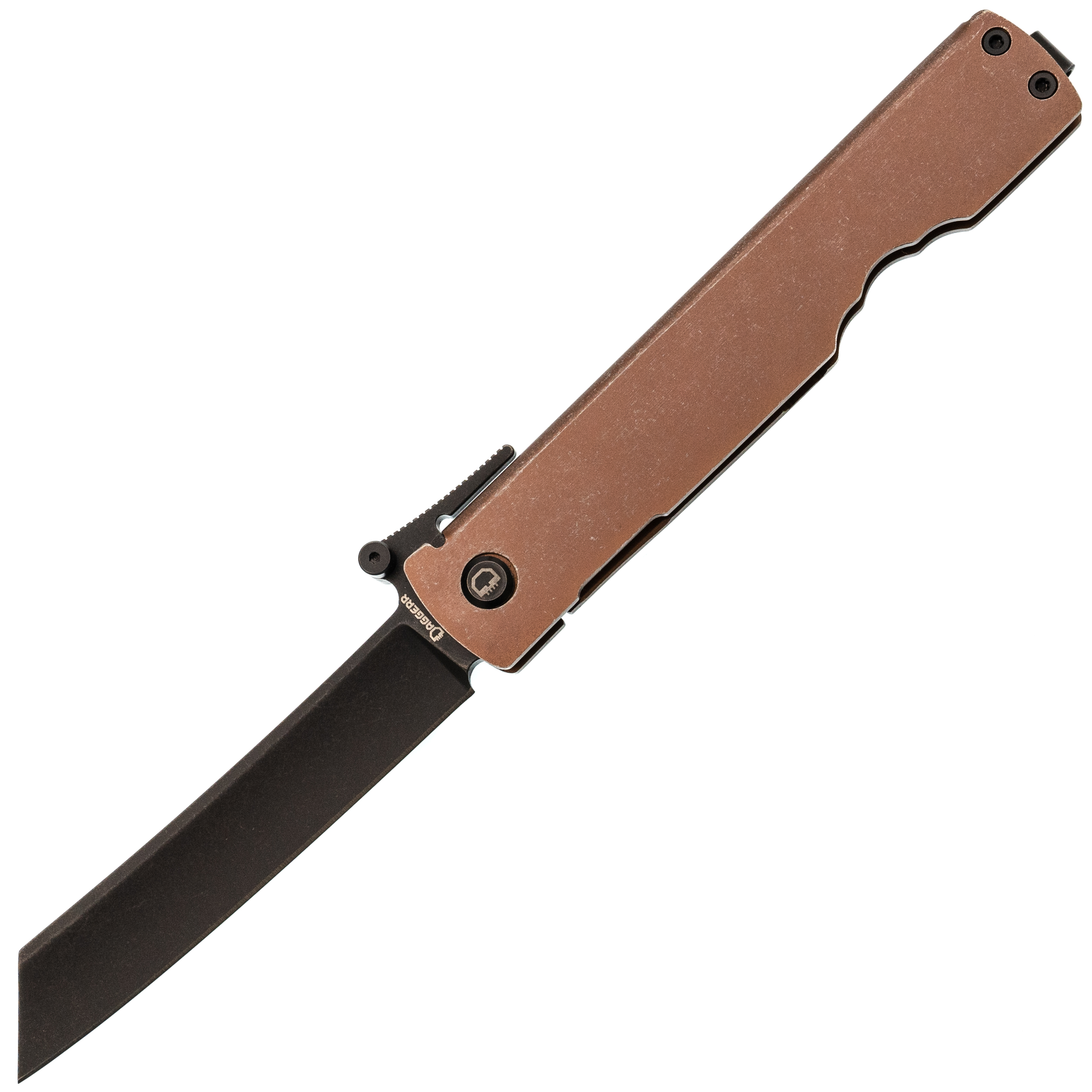 Нож Daggerr Higonokami blackwash, сталь VG-10, рукоять сталь, коричневый