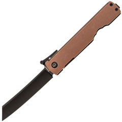 Фото Нож Daggerr Higonokami blackwash, сталь VG-10, рукоять сталь, коричневый