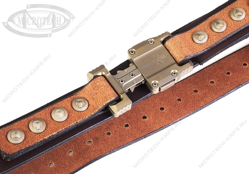 Ремень Marfione APIS Dark Brown Buffalo Titanium Bronzed