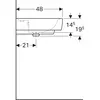 Geberit Renova Plan 225161000 Раковина накладная раковина, 60x48см, белый