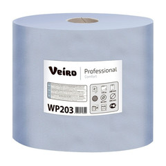 Протирочная бумага в рулонах с центральной вытяжкой Veiro Professional WP203 W1/W2 синяя (6 рулонов по 175 метров)