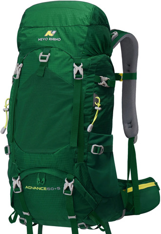 Картинка рюкзак туристический Nevo Rhino Advance 60+5 Viridity - 15