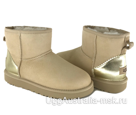 UGG Classic Mini II Metallic Driftwood Sand
