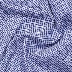 Сорочка мужская Eterna Slim Fit 4002-F170-16 с сине-голубым принтом