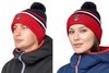 Лыжная шапка Moax Blizzard синяя-красная - 1