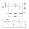 Duravit D-Code 3428500002 Раковина мебельная 85х48 см