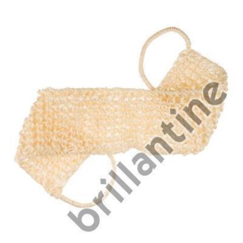 Di Valore 201-027 Brillantine Мочалка из СИЗАЛЯ с ручками, тканная, белая размер 60*12см