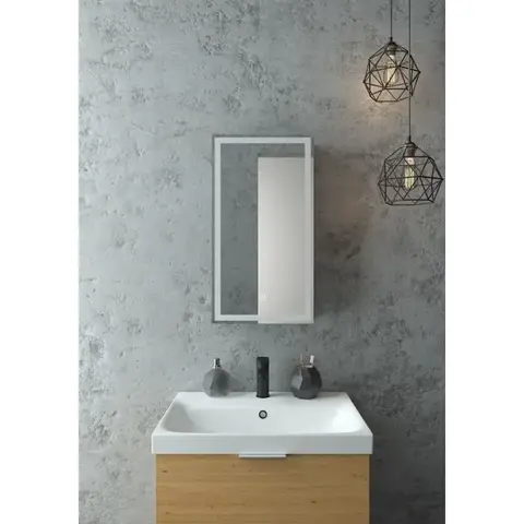 Art&Max AM-TEC-350-650-1D-R-DS-F Зеркало-шкаф с подсветкой
