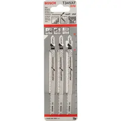 Лобзиковые пилки T345 XF, BIM BOSCH 2608634993