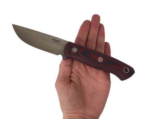 Нож Fang (2.5), сталь N690,конв., микарта красно-черная, насечка, 248.1354, Южный крест