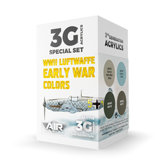 Набор красок AK interactive WWII Luftwaffe Early War Colors Set 3G
