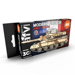 Набор красок AK Interactive Modern French Army Colors Set 3G, 6 красок