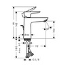 Hansgrohe Talis E 71715000 Смеситель для раковины однорычажный с донным клапаном