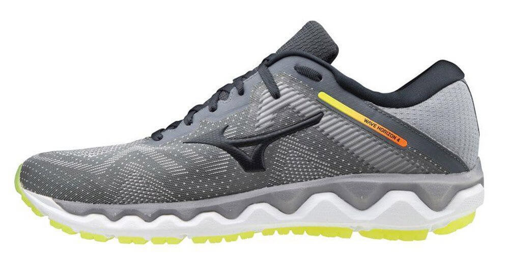 Mizuno Wave Horizon 4 кроссовки для бега мужские серые(UK) - 5