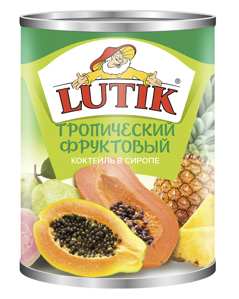 Тропический фруктовый коктейль Lutik 580 мл.
