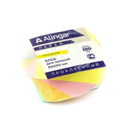 
          Блок бумажный для записей Alingar "Премиум", 9*9*4,5 см, цветной, проклееный, витой