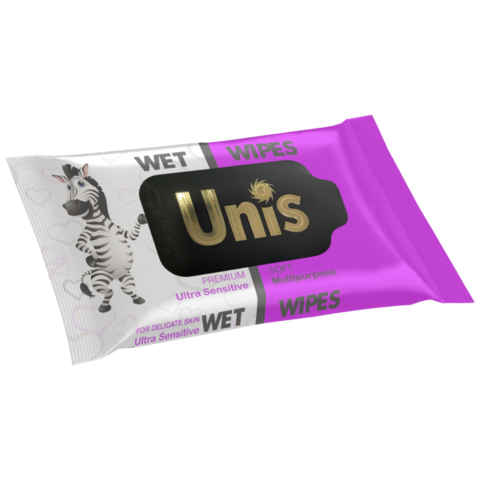 Влажные салфетки Unis 15шт