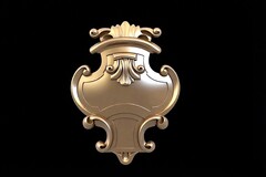 Силиконовый молд № 518 Картуш
