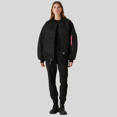 Бомбер Oversized MA-1 Mod Bomber Jacket W Black (Черный)