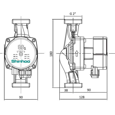 Циркуляционный насос SHINHOO MASTER S 32-4 180, 71111005