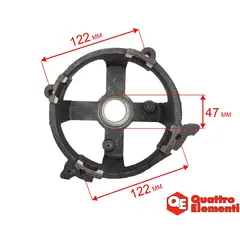 Крышка QUATTRO ELEMENTI КМ50-380 двигателя задняя (248-504-033)