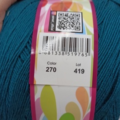 Хлопок секционного окрашивания Flowers Yarn art 270, Турция Морской-Голубой-Светло желтый-Персик