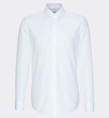 Сорочка Seidensticker Slim Fit 01.675665-01 из поплина белая, удлиненный рукав