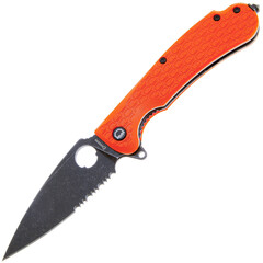 Фото Складной нож Daggerr Resident Orange BW Serrated, сталь 8Cr14MoV, рукоять FRN