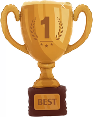 Шар К Фигура, Кубок Чемпиона №1, Золото, 40''/102 см, 1 шт.