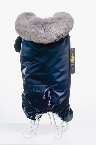 Royal Pet зимний костюм синий перламутр S/M