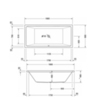 Duravit 792200000001000 Комплект слива-перелива квадратно-овальный Quadroval, цвет: хром