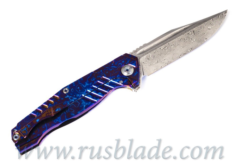 Cheburkov Full Custom Bear Damascus Timascus - фотография 