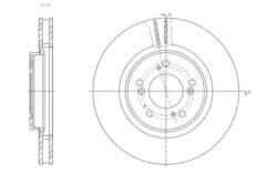 Диск тормозной вентилируемый G-brake  GR-20285