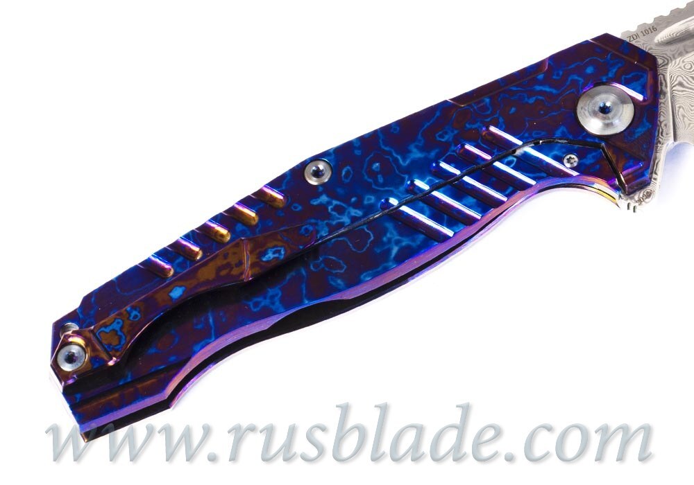 Cheburkov Full Custom Bear Damascus Timascus - фотография 