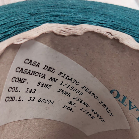 Смесовка с кашемиром (5%) и ангорой (5%) CASA DEL FILATO CASANOVA 1/15 петроль