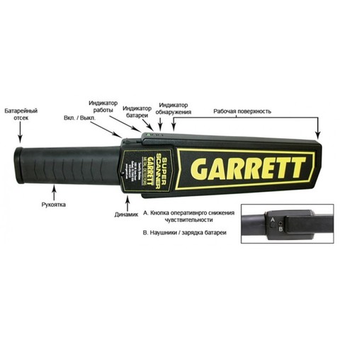 Досмотровый металлодетектор Garrett SUPER SCANNER Досмотровый металлодетектор Garrett SUPER SCANNER