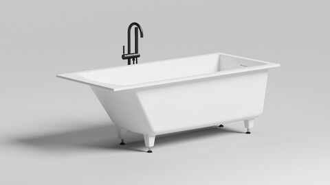 Salini Cascata 104513G Ванна встраиваемая 180х80, цвет: белый