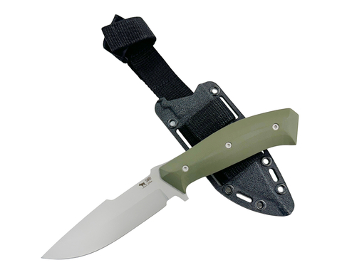 Нож Егерь Next, AUS10, G10, ножны ABS, оливковый, Saro