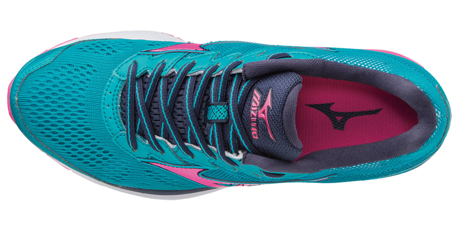 Беговые кроссовки женские Mizuno Wave Rider 20 бирюзовые - 3
