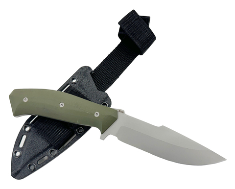 Нож Егерь Next, AUS10, G10, ножны ABS, оливковый, Saro
