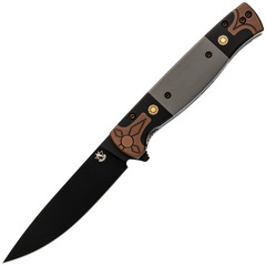Фото Складной нож Steelclaw Xopc-03 Black сталь VG-10, рукоять Grey G10