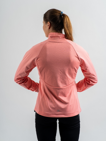 Женская лыжная куртка Noname Hybrid 24 WOS salmon rose-grey