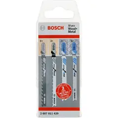 Набор пилок для лобзика по металлу BOSCH 2607011439