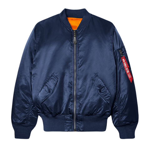Бомбер Alpha Industries MA-1 Replica Blue (Синий)